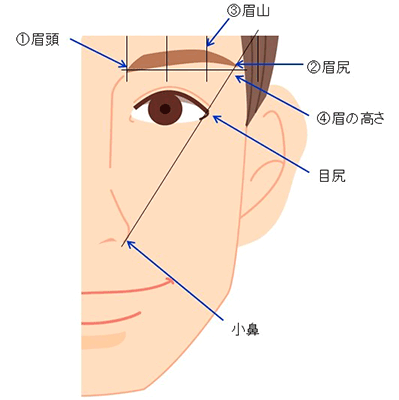 ナチュラル眉毛の整え方