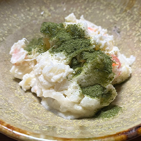 ポテトサラダにかけて