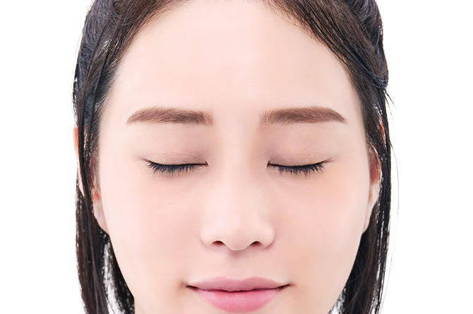 描きたての美しい眉をキープ