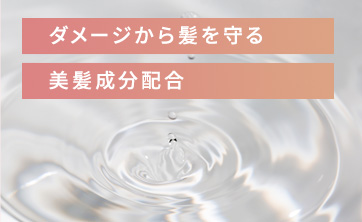 ダメージから髪を守る美容成分配合