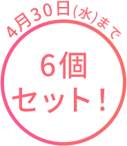 6個セット！