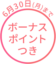 ボーナスポイントつき