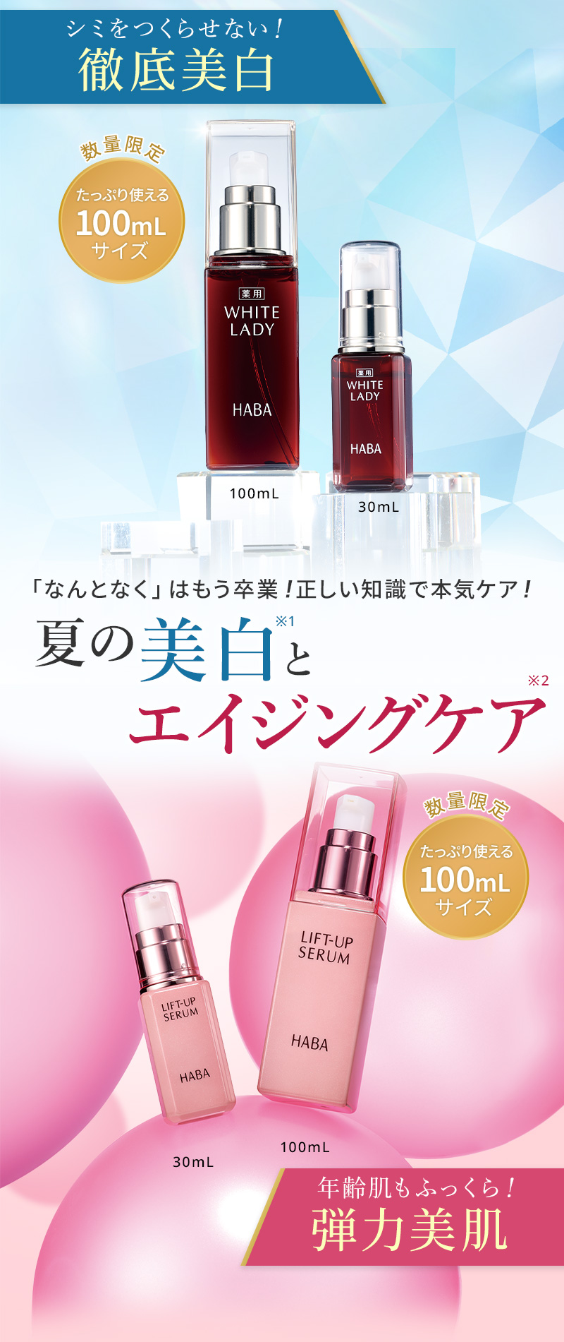 「なんとなく」はもう卒業！正しい知識で本気ケア！夏の美白とエイジングケア