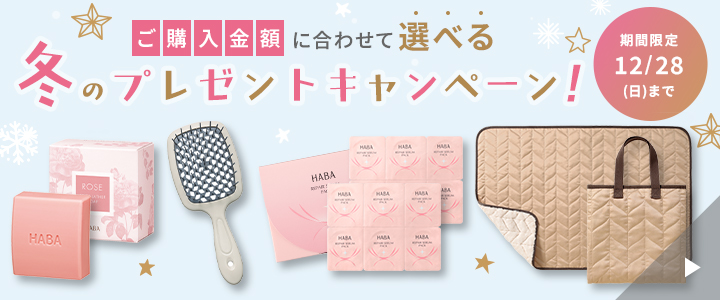 期間限定 12/28まで ご購入金額に合わせて選べる冬のプレゼントキャンペーン